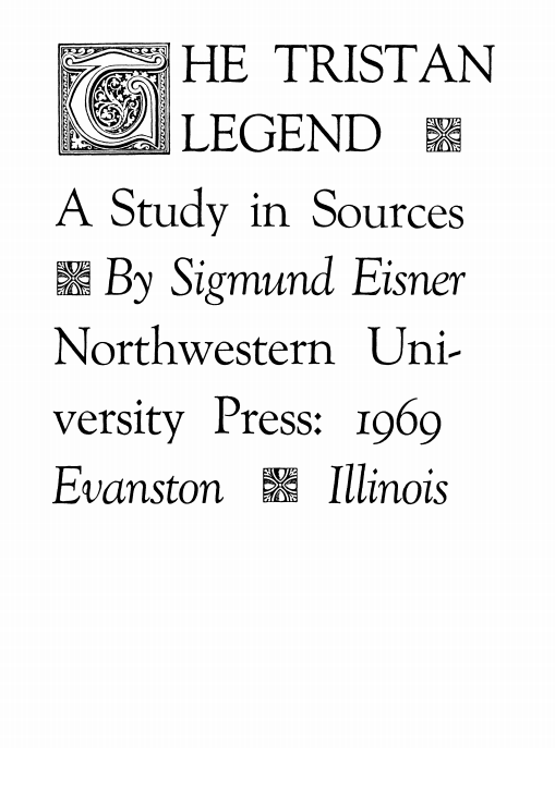 Cover of Tristan Legend